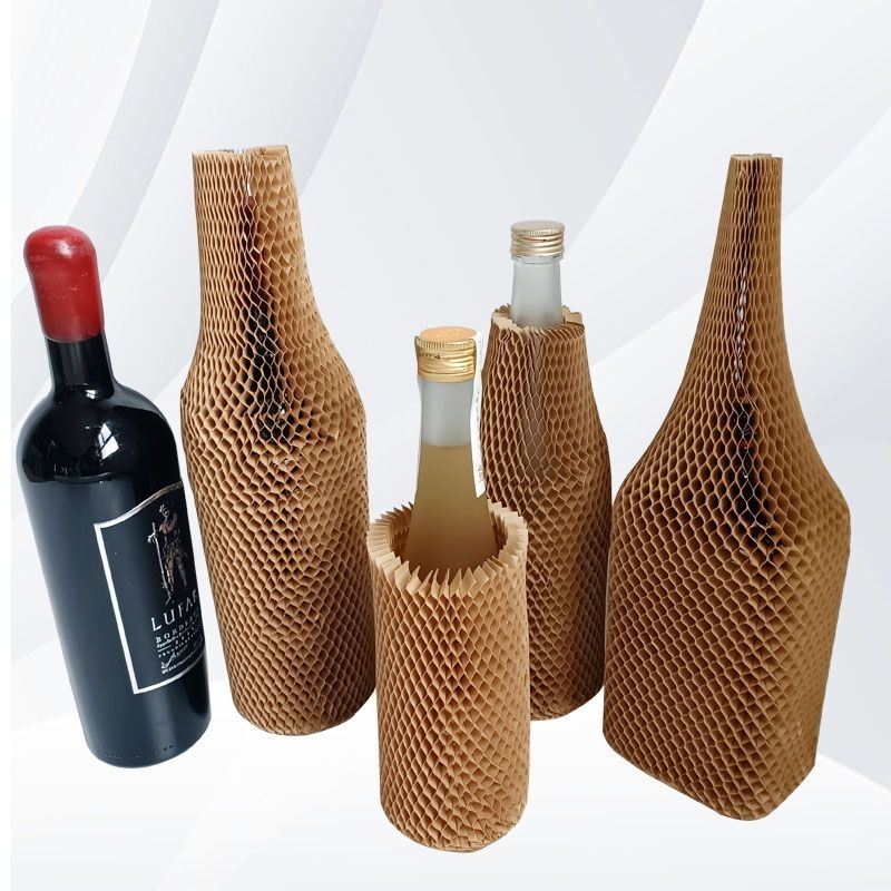 Honeycomb Paper Sleeve For Wine Bottles